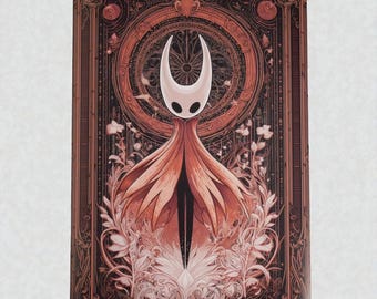 Hornet Inspired Wall Art Print – 13x19" Luster Giclée, Art Nouveau Poster, Hollow Knight Silksong Fan Art for Gamer Room - Wall Art Poster