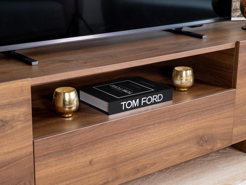 decorative-book-box-for-tv-stand-home-decor-leather-look-white-frame-faux-book-with-hidden-storage-modern-coffee-table-accent-tom-ford-inspired-style