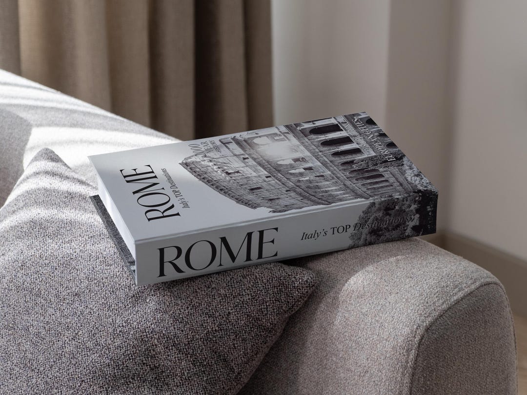 Rome Echoes Decorative Faux Book Box With Hidden Storage for Coffee ...