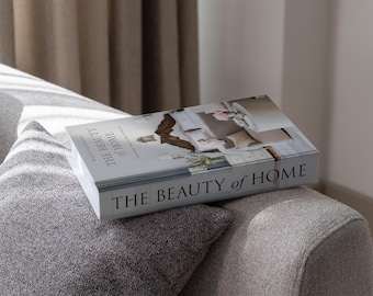 Decoratieve boekendoos The Beauty of Home met verborgen opbergruimte voor salontafel, boekenplank en schoorsteenmantel |  Foto- en aandenkenopslag