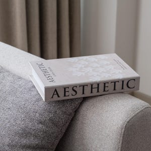 Soft Neutral Aesthetic Decorative Faux Book Box with Hidden Storage for Coffee Table, Bookshelf, Mantel Decor Photo, Keepsake Storage