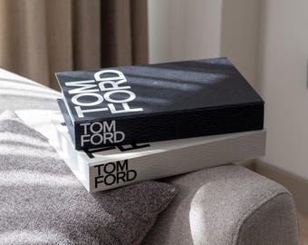 Caja decorativa de imitación de cuero negro/beige con almacenamiento oculto para mesa de café, estantería, decoración de repisa, fotos y almacenamiento de recuerdos.