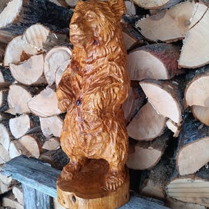 Bear carving