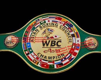 Custom Asia Boxing Council belt Championship Belt 2mm/4mm Brass