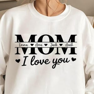 Mom SVG, Mom Split Name Frame Svg, Mother's Day Gift SVG, Mom Cut File, Mom Shirt Png, Mom Outline, Mom Cricut Svg file, Mom Monogram Svg