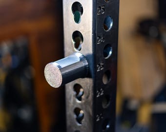 Pair of Squat Rack Plastic Storage Peg - Holds Accessories, Change Weights and Micro Weights
