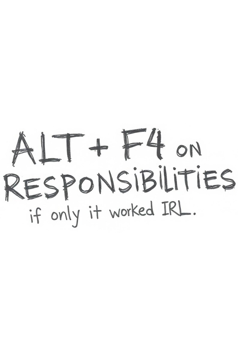 Funny Tech Wall Art – Alt+f4 & Ctrl+alt+del Quotes – Geek Office Decor ...