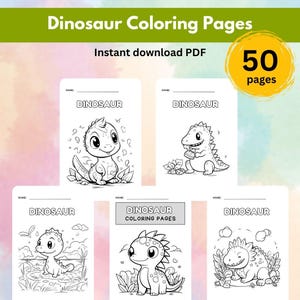 Dinosaurs Coloring Pages, Dinosaur Coloring Pages Printable, Dinosaur Coloring Sheets, Cute Dino Coloring Book, Kids Coloring Pages Dinosaur
