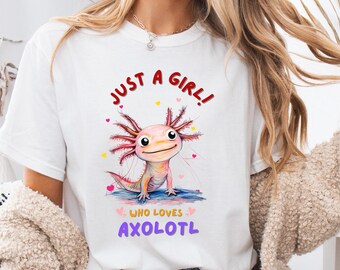Axolotl Lover T-Shirt: Soft Cotton Animal Graphic Tee