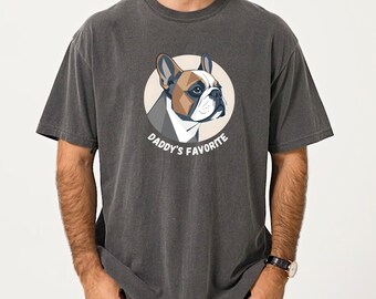 French Bulldog Dad T-Shirt: Comfort Colors Dog Lover Tee