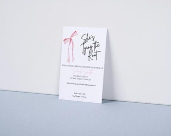 Shes Tying the Knot Bridal Shower Invite