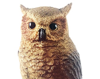Vintage Castagna 1988 Resin Owl Mother Babies Figurine