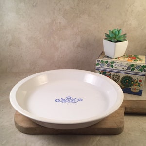 Vintage Corning Ware-korenbloemtaartplaat van 9 inch