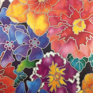 Vtg COLORATO Carta da regalo per tutte le occasioni Confezione da 2 fogli Grandi fiori floreali Nuovo