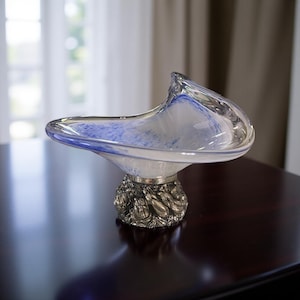 Arte Murano Linea Mary Sculptural Pedestal Bowl – Italy