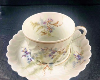 Vintage Orsay Haviland Limoges China Tea Cup and Saucer Set France Gift Item for Her