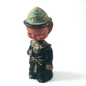 Vintage Asian Bobble Head Doll Japan Figure Nodder