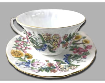 Shelley England Hedgerow Fine Bone China Tea Cup & Saucer Set