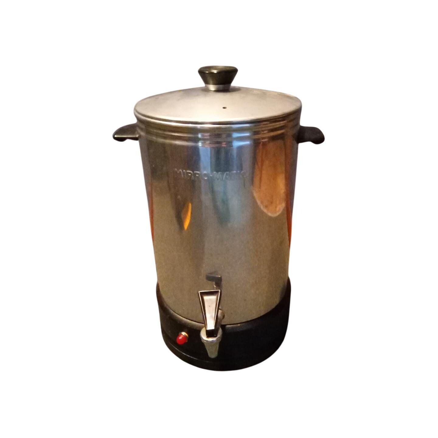 Vtg Mid Century Mirro-matic Stainless Steel Electric Percolator