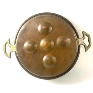 Copper & Brass Vintage Egg Poacher Farmhouse