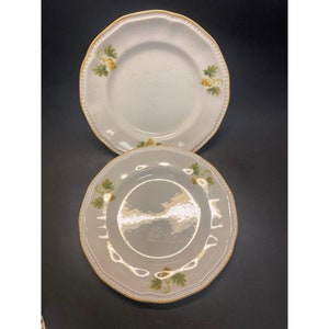 2 Small Bread Plates Kensington Staffordshire Ironstone England  SUSSEX R3027