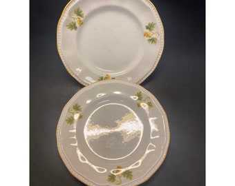 2 Small Bread Plates Kensington Staffordshire Ironstone England  SUSSEX R3027