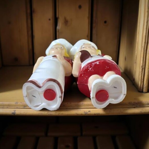 Vintage Campbell's Soup Chef Salt & Pepper Shakers, Red and White