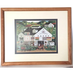 Peppercricket Farms Print by Charles Wysocki Framed Matted 21 x 17