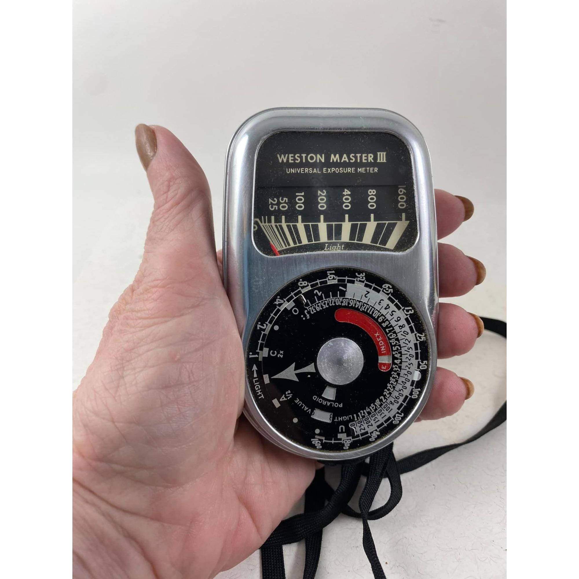 Plaque Publicitaire Vintage Weston - Cellule Photo Master V - Calculator Dial
