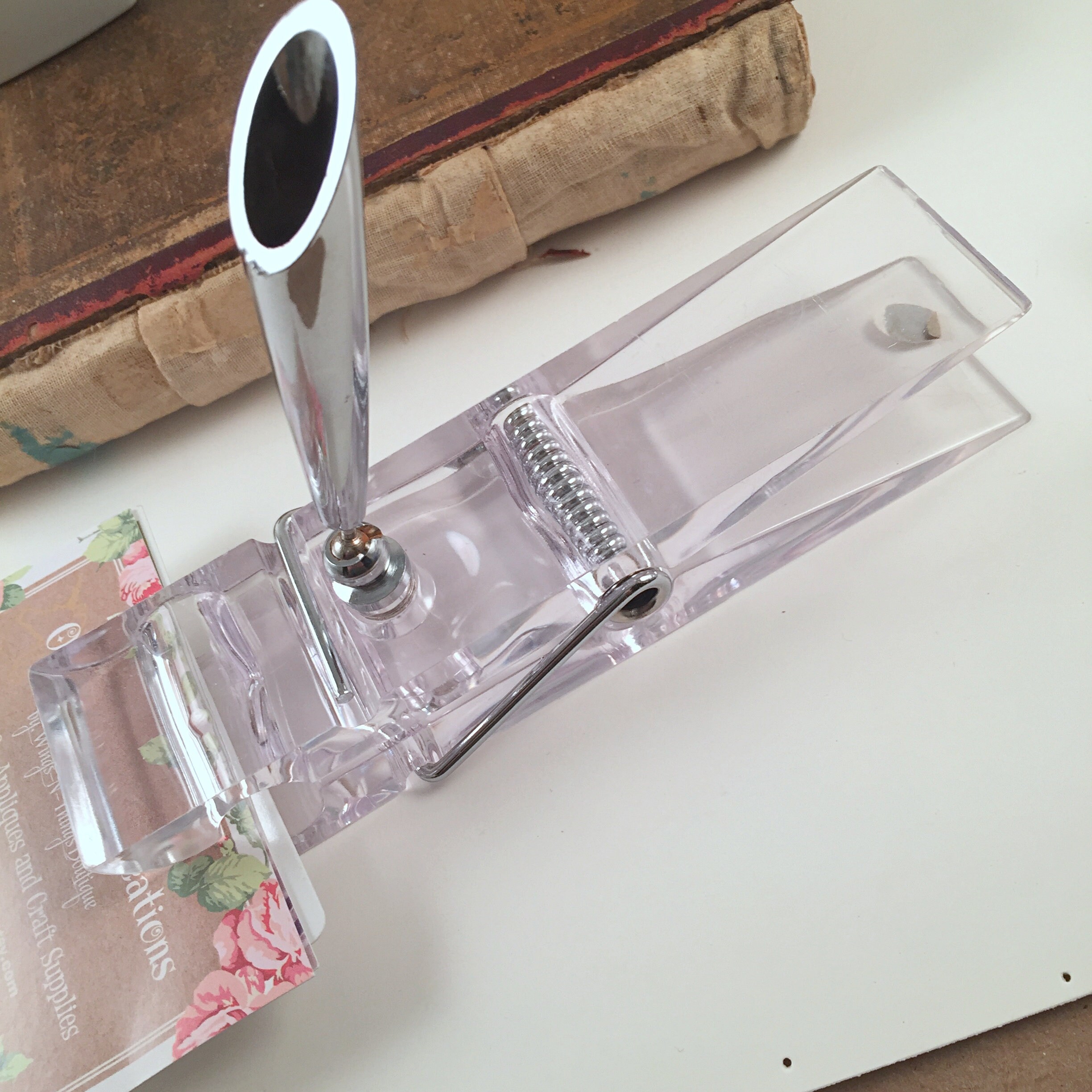 Lucite Clothespin Desk Note & Pen Holder Desk Accessory Etsy Ireland