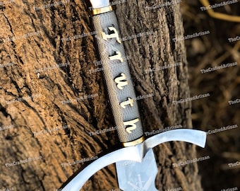 Handmade Sword of Truth | Carbon Steel Fantasy Sword Collectible The Unyielding Blade of Honesty | Gift Sword for Father boyfriend