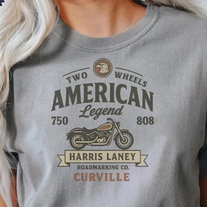 American Legend Tshirt, Vintage Biker, Classic Motorcycle, Rider Shirt, American Road, Route 66, Motorcycle Shirt, Harley Davidson Shirt
