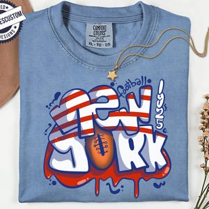 New York Football Sweatshirt: Graffiti NY Shirt