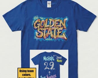 Golden State Basketball Shirt, Personalized Number and Name Sweatshirt