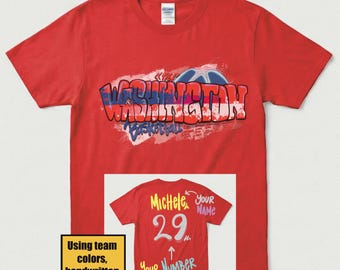 Washington Basketball Shirt, Personalized Number and Name Sweatshirt