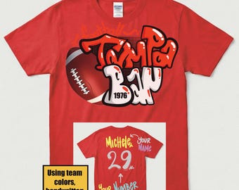 Tampa Bay Football Shirt, Personalized Number and Name Sweatshirt