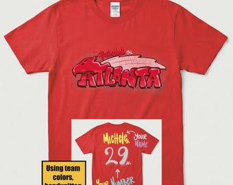 Atlanta Basketball Shirt, Personalized Number and Name Sweatshirt