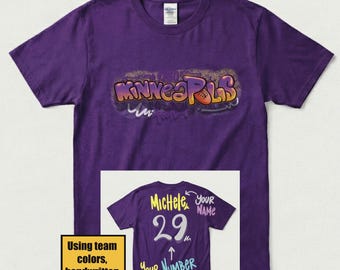Minnesota Football Shirt, Personalized Number and Name Sweatshirt