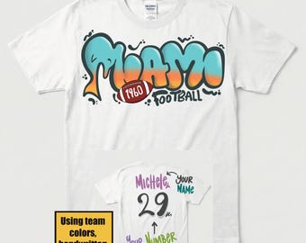 Miami Custom Football Shirt, Personalized Number and Name Sweatshirt