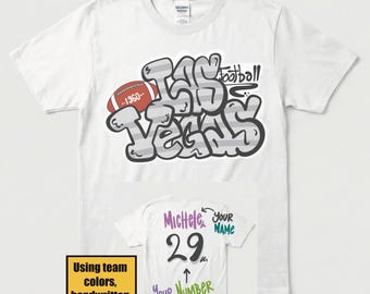 Las Vegas Custom Football Shirt, Personalized Number and Name Sweatshirt