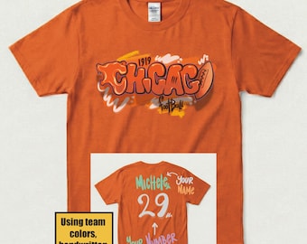 Chicago Football Shirt, Personalized Number and Name Sweatshirt