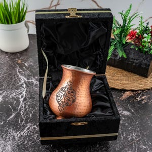 Feito à mão %100 cobre, caneca de cobre estilo vintage, caneca Moscow Mule, utensílios de cobre, copo de cobre para beber, copo de cobre, copo para beber, utensílios para bebidas de cobre, presente