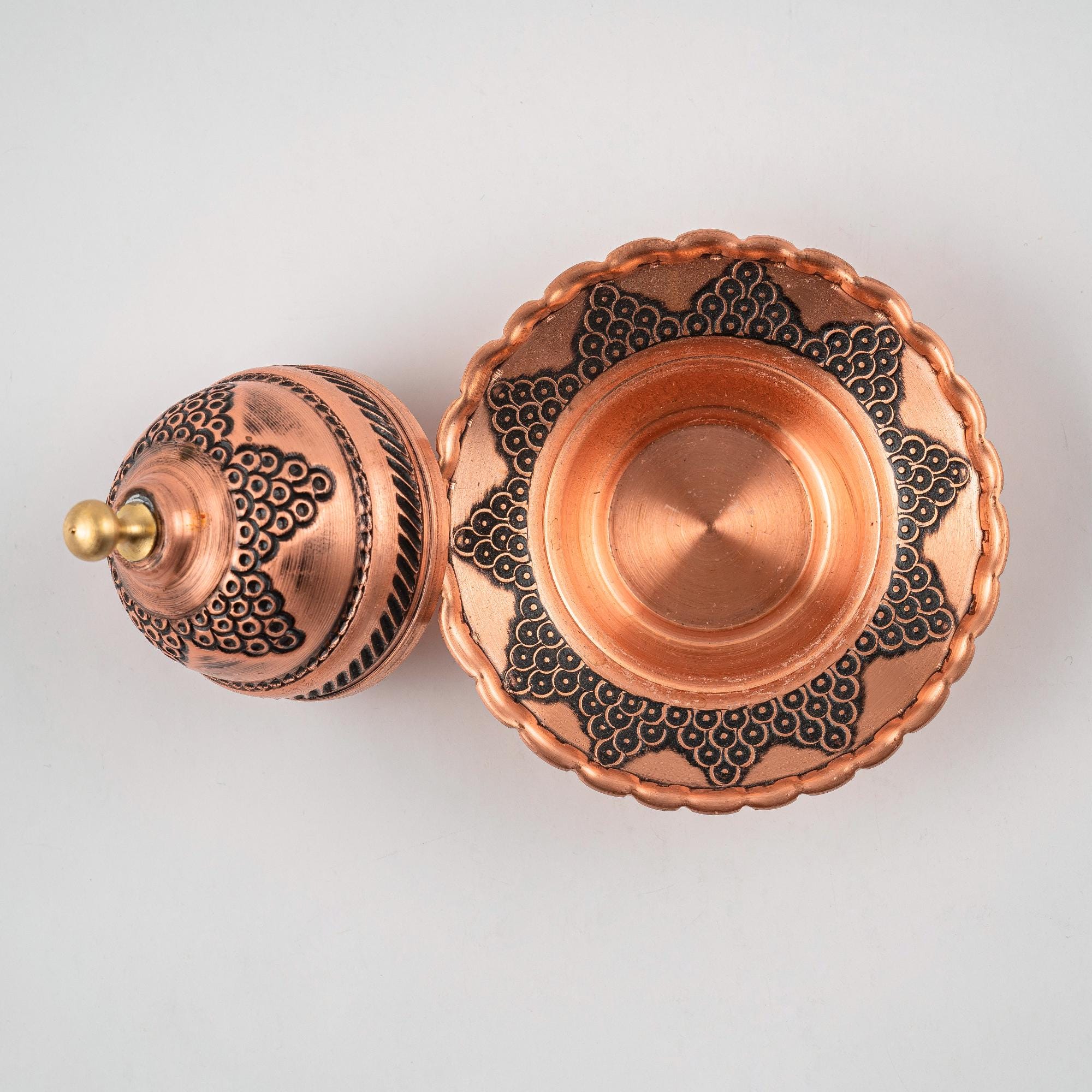 Turkish Tea Set Copper, Copper Tea Set,handmade Copper Tea Set ...