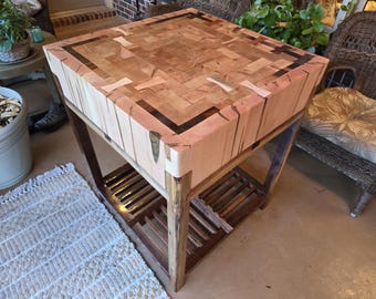 kitchen island butcher block