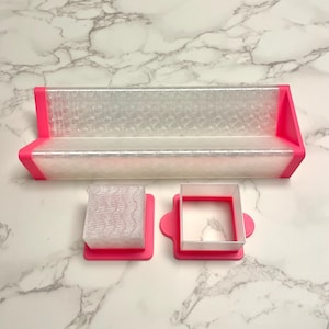 Square CakePop Cutter & Tray Set – 1.75” Tall x 1.75” wide Cake Pop Shaper Kit for Baking Parties Special Events