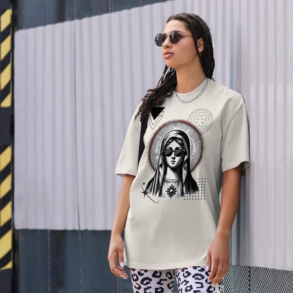 Homegirl Mary Magdalene Oversized T-shirt | Spiritual Graphic 
