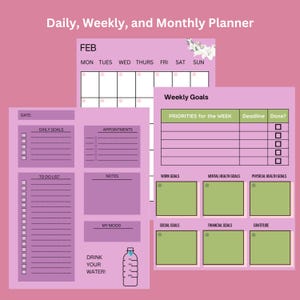 Printable/Digital Lifestyle and Wellness Planner