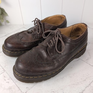 Vintage DR. MARTENS Dark Brown Leather Slip-Ons Shoes Dr. Martens | Shoes | Vintage Dr Martens Brown Leather Slip  main image 4