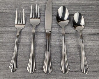 Oneida Dublin 18/0 Stainless Steel 5pc. Place Setting Replacement Flatware Silverware