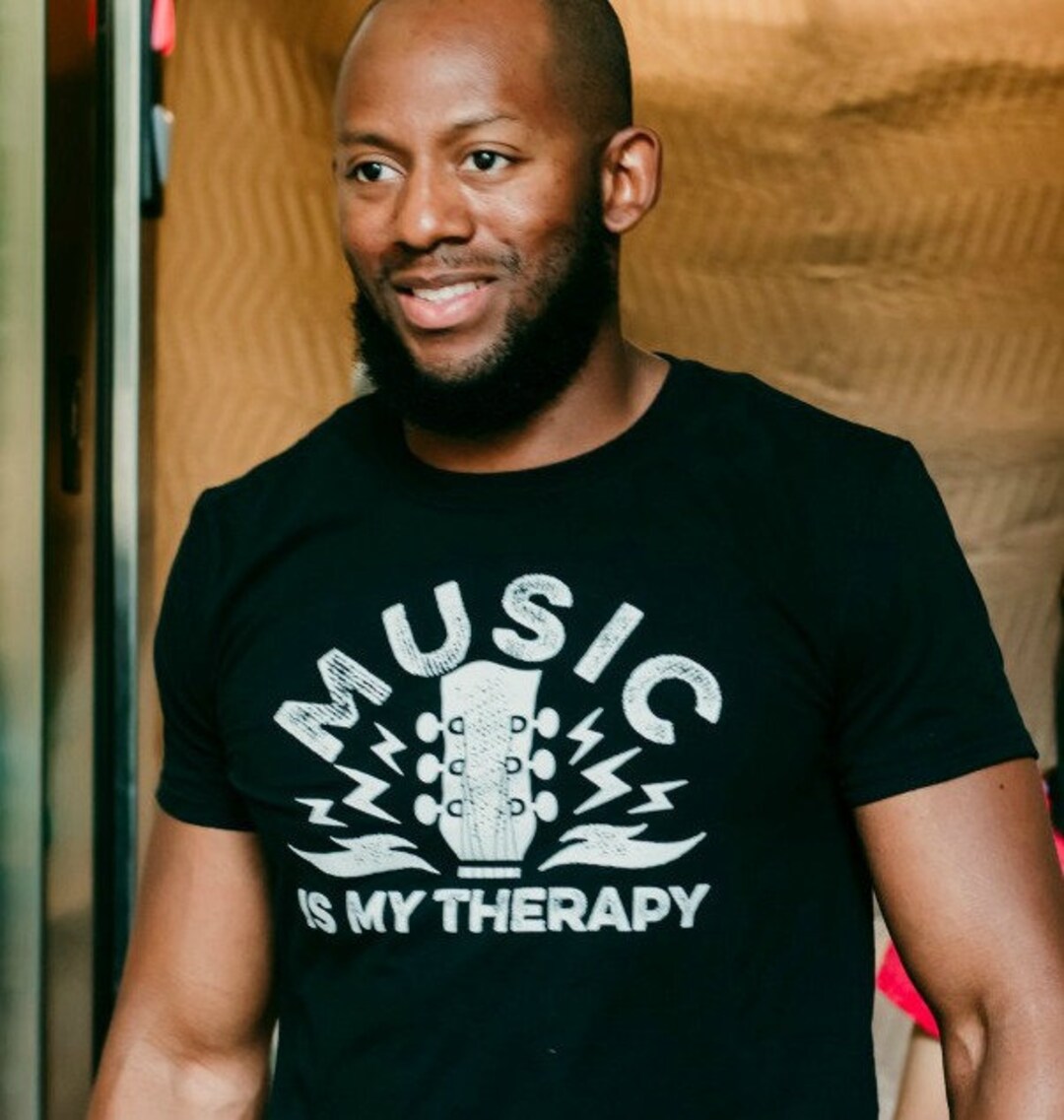 Music is My Therapy Music Tshirt, Guitar Shirt, Music Therapy Tee